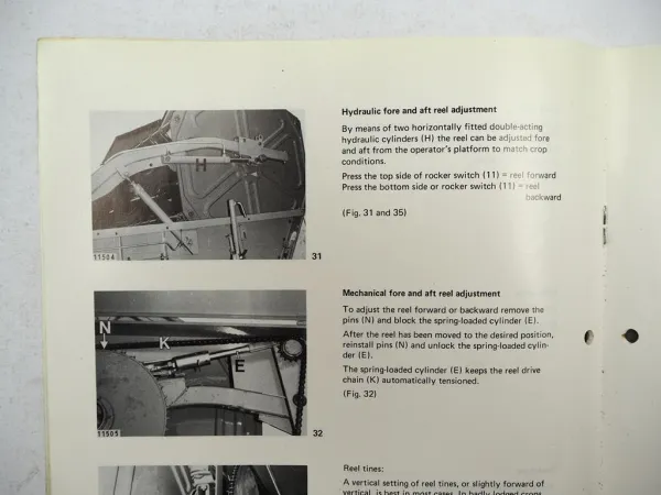 Claas Dominator 96 Operators Manual Supplement Spare Parts List 1985/81