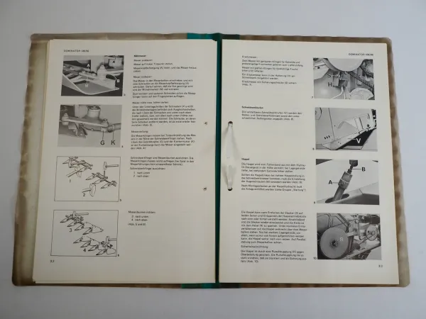 Claas Dominoator 96 106 Betriebsanleitung Wartung Schaltplan Elektrik 1996