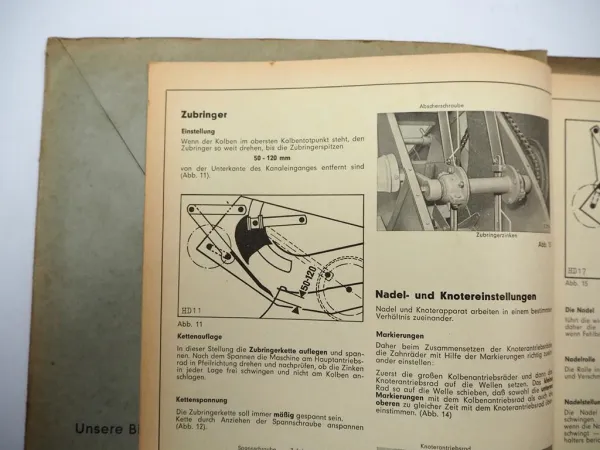 Claas HD Pick Up Sammelpresse Betriebsanleitung Ersatzteilliste Schmierplan 1962