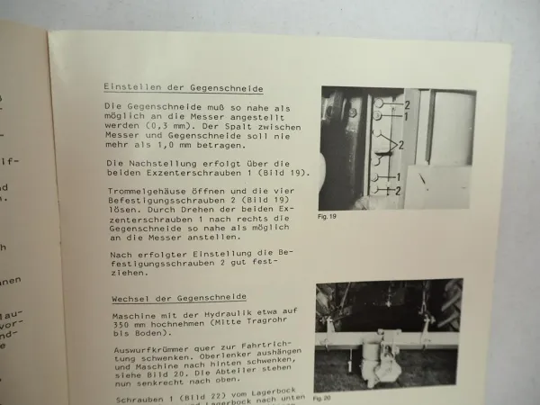 Claas Jaguar 30 Feldhäcksler Betriebsanleitung Ersatzteilliste 1979/80