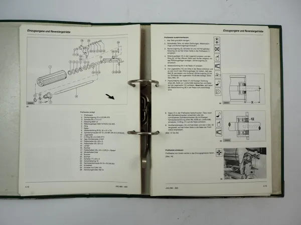 Claas Jaguar 820 840 860 880 Feldhäcksler Werkstatthandbuch Reparatur 1996