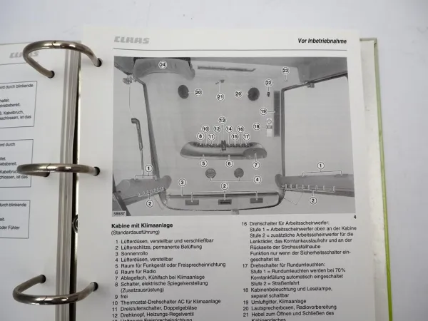 Claas Lexion 570 580 Mähdrescher Betriebsanleitung Wartung 2005