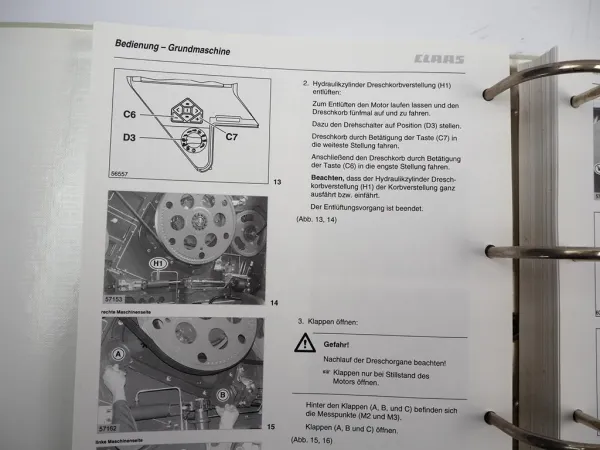 Claas Lexion 570 580 Mähdrescher Betriebsanleitung Wartung 2005
