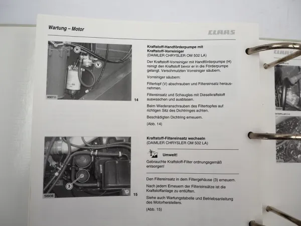 Claas Lexion 570 580 Mähdrescher Betriebsanleitung Wartung 2005