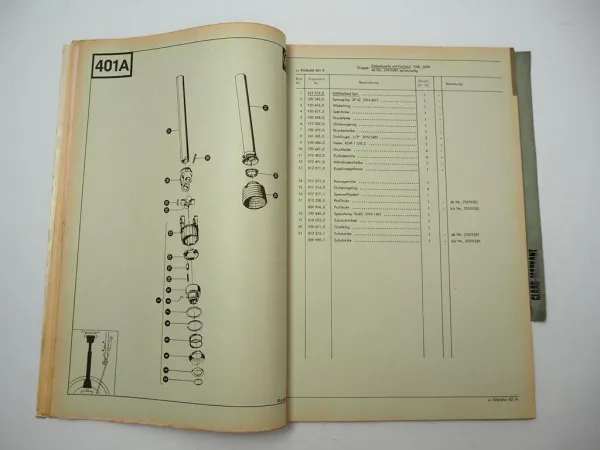 Claas Markant 40 Hochdruckpresse Ersatzteilliste 1974 Ergänzung 1982