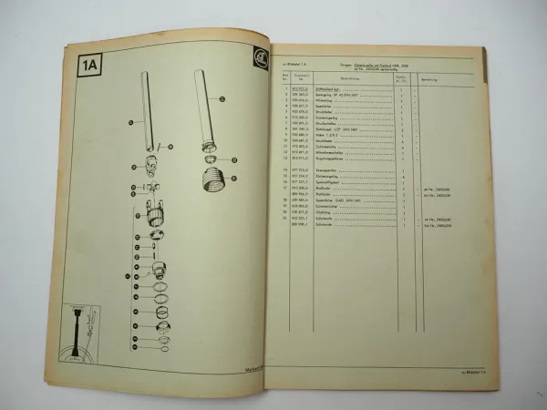 Claas Markant 50 Hochdruckpresse Ersatzteilliste Ersatzteilkatalog 1982
