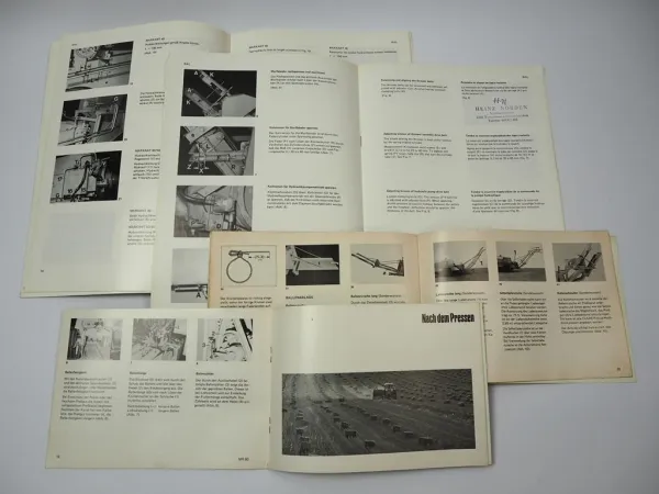 Claas Markant 60 Hochdruckpresse Ballenschleuder Betriebsanleitung Wartung