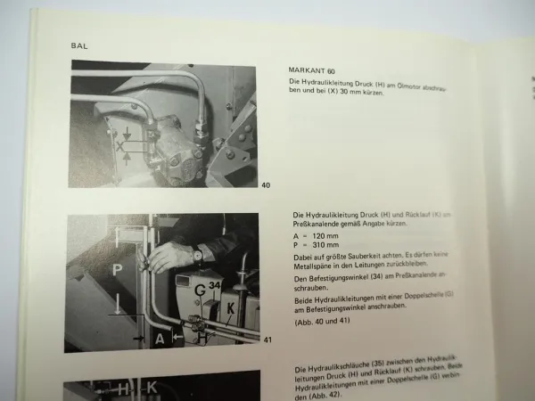 Claas Markant 60 Hochdruckpresse Ballenschleuder Betriebsanleitung Wartung
