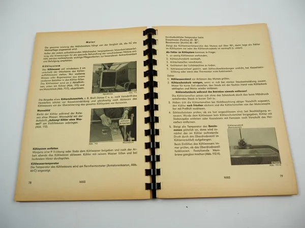 Claas Matador Standard Mähdrescher Betriebsanleitung 1963