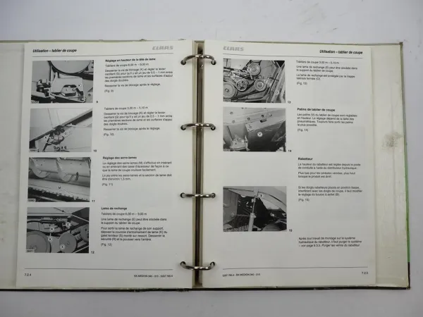 Claas Medion 310 320 330 340 Notice dutilisation entretien 2004 Französisch