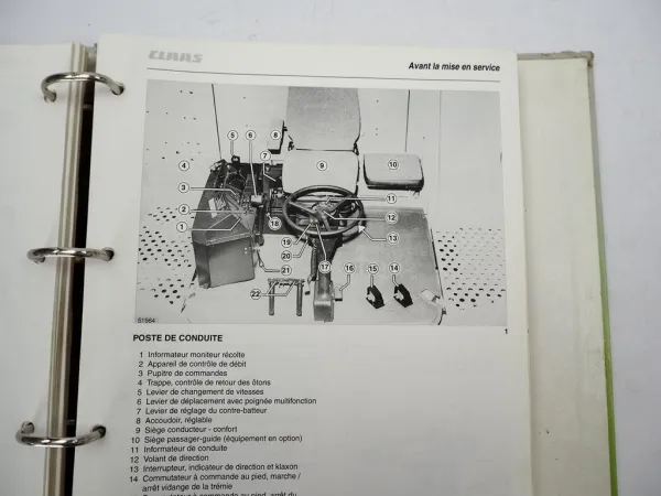 Claas Medion 310 320 330 340 Notice dutilisation et entretien 2004 Französisch