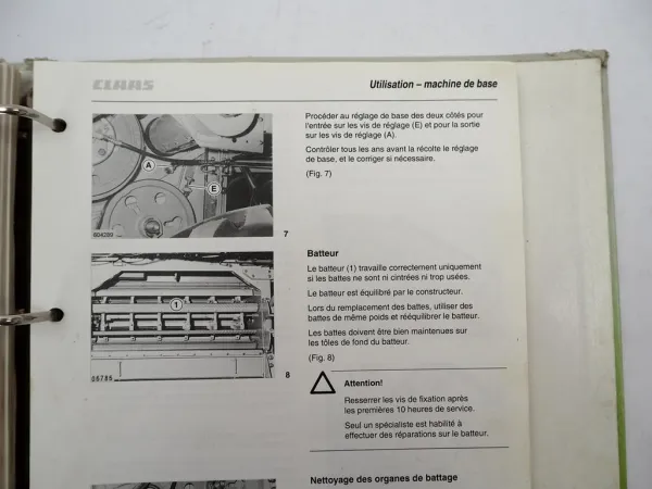 Claas Medion 310 320 330 340 Notice dutilisation et entretien 2004 Französisch