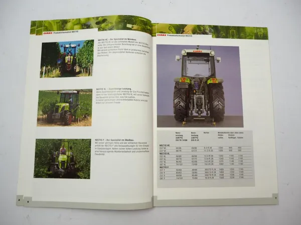 Claas Nectis 227 247 257 267 Traktor Produktberater Verkaufshandbuch 2006