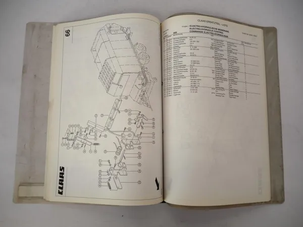 Claas Quantum 5500 S-16 S 4500 S Ladewagen Ersatzteilliste Parts List 1999