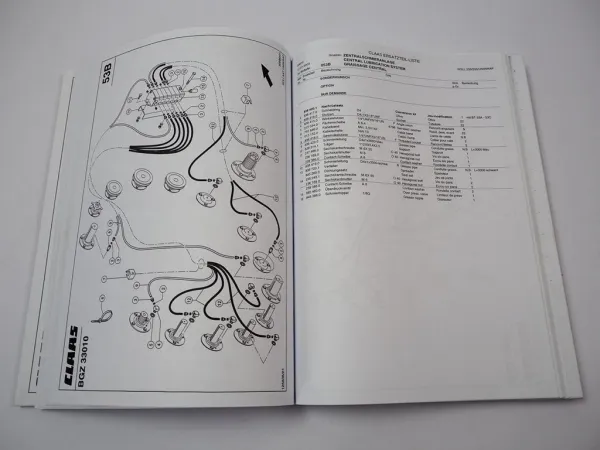 Claas Rollant 250 250RC Uniwrap Presse Ersatzteilliste Parts List 2003