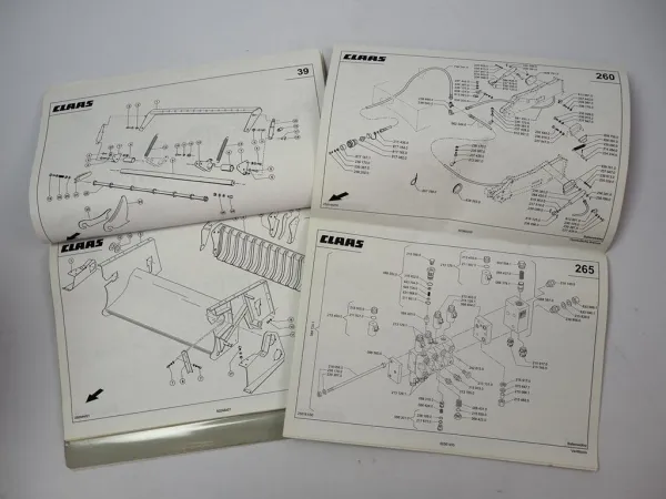 Claas Rollant 250 Roto Cut Uniwrap Ballenpresse Betriebsanleitung Ersatzteilliste