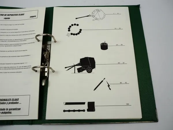 Claas Rollant 42 Rundballenpresse Ersatzteilliste Ersatzteilkatalog 1994