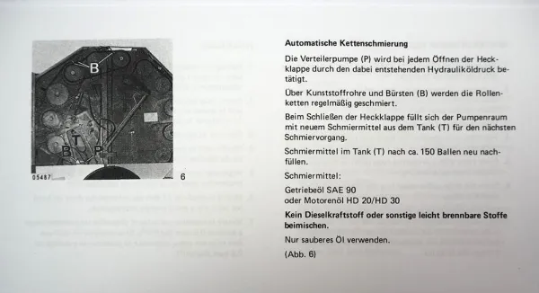 Claas Rollant 44 44S Betriebsanleitung Bedienungsanleitung Operators Manual Notice D´Utilisation