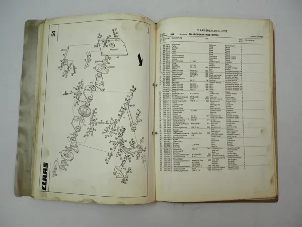 Claas Sprint 330U 440U Ladewagen Ersatzteilliste Spare Parts List 1985
