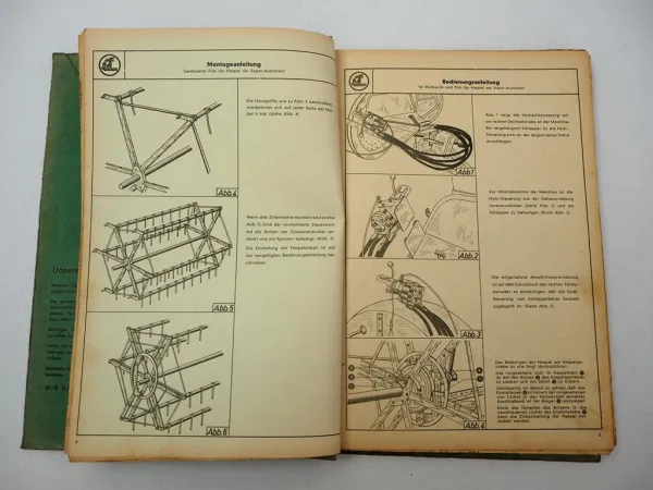 Claas Super 500 Automatic Mähdrescher Betriebsanleitung Ersatzteilliste 6/1962