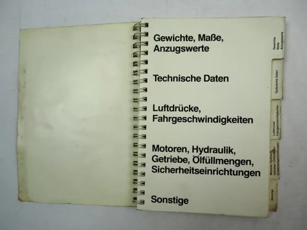 Claas Technische Daten Ratgeber Landmaschinen für Mechaniker 1983/84