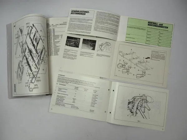 Claas Unifarm CM 210 Mähwerk Betriebsanleitung Ersatzteilliste Scheckheft 1991