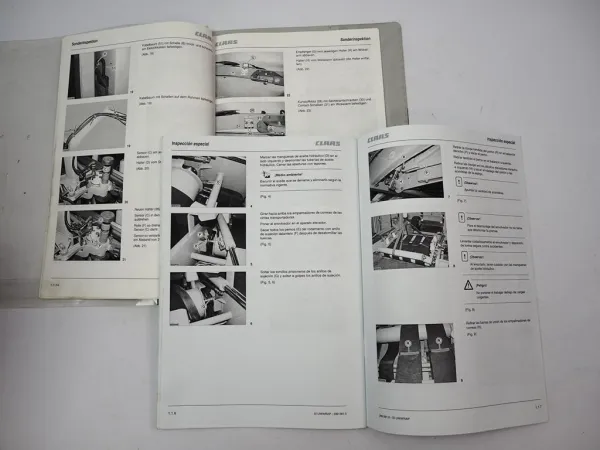 Claas Uniwrap Ersatzteilliste 2001 Sonderinspektionsanleitung 2002