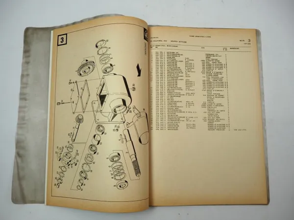 Claas WM25 Mähwerk Ersatzteilliste Liste de pieces de rechange 1981