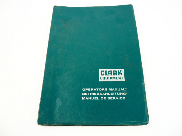 Clark C500 H Y 60 70 80 85 Gabelstapler Bedienungsanleitung Wartung ca. 1970
