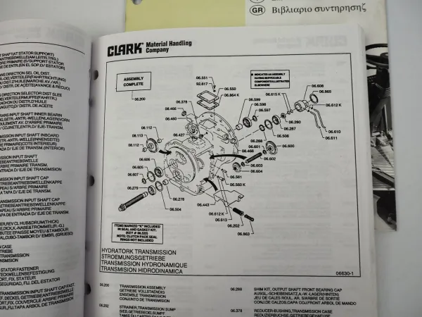 Clark CDP CGP 40 45 50 Gabelstapler Ersatzteilliste Parts Manual ca. 1997/99