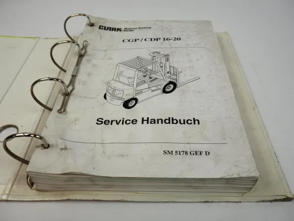 Clark CGP CDP 16 18020 Stapler Service Handbuch Werkstatthandbuch 1998