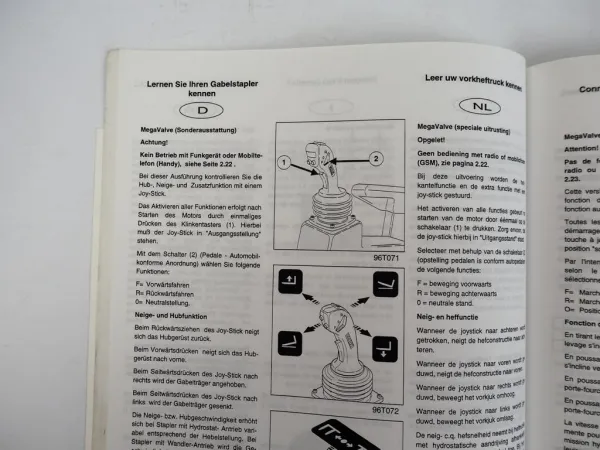 Clark CGP CDP 40 45 50 50S Gabelstapler Betriebsanweisung 2000