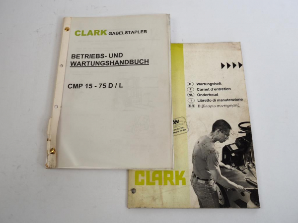 Clark CMP 15 - 75 D/L Gabelstapler Betriebsanweisung Wartung 1997