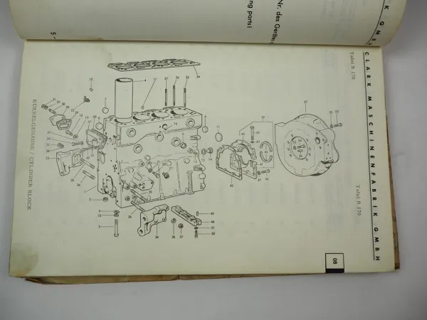 Clark DC 70 80 Gabelstapler Ersatzteilliste Parts List 1966