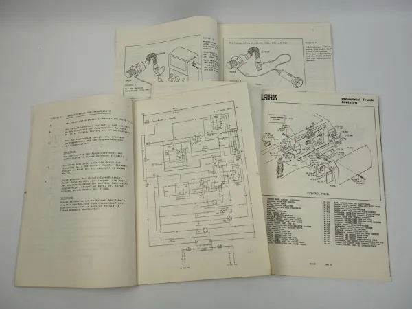 Clark ECA EPA Gabelstapler Schulungsunterlagen Schaltplan 1981