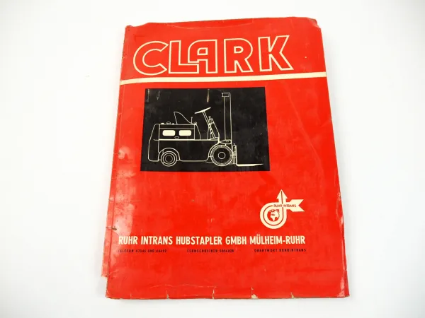 Clark EPM 20 30 N Gabelstapler Ersatzteilliste Parts Book 1980er Jahre