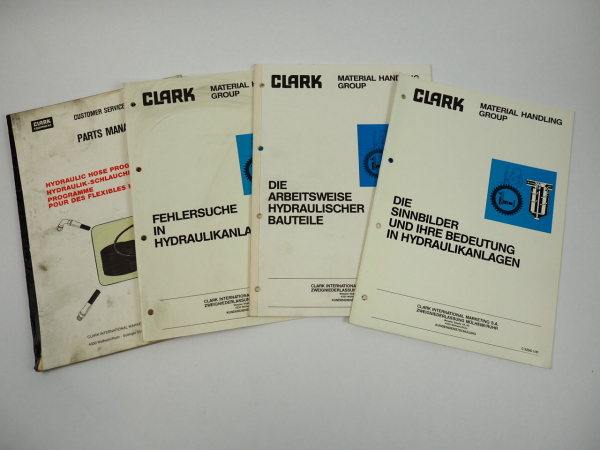 Clark Gabelstapler Hydraulik 4x Schulungsunterlagen Service Training 1976/81