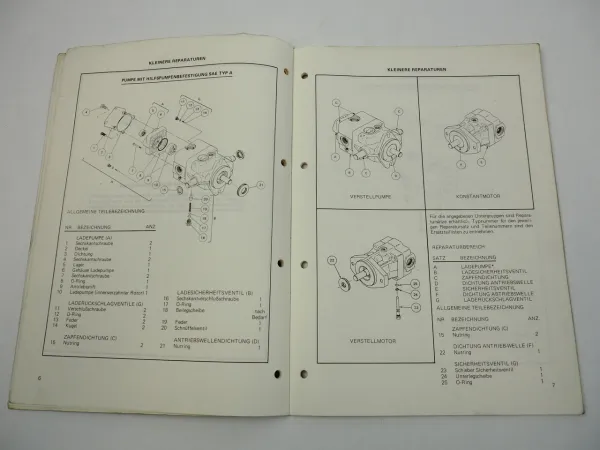 Clark H500 Hydrostatisches Getriebe Reparaturanleitung Werkstatthandbuch 1976