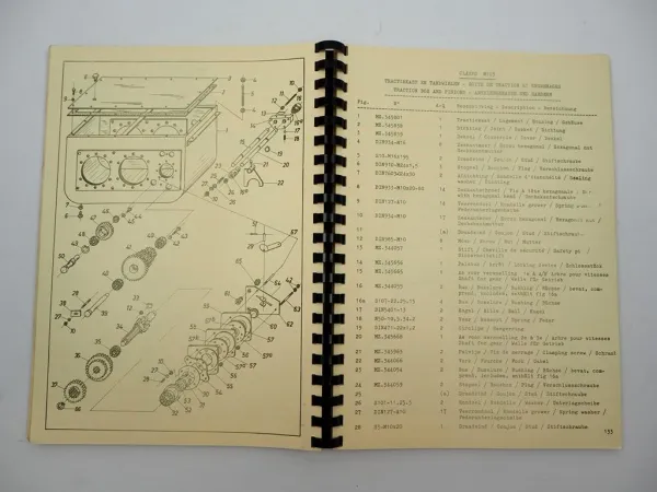 Clayson Claeys M103 Serie 58 - 66 Combine Mähdrescher Ersatzteilliste Parts List