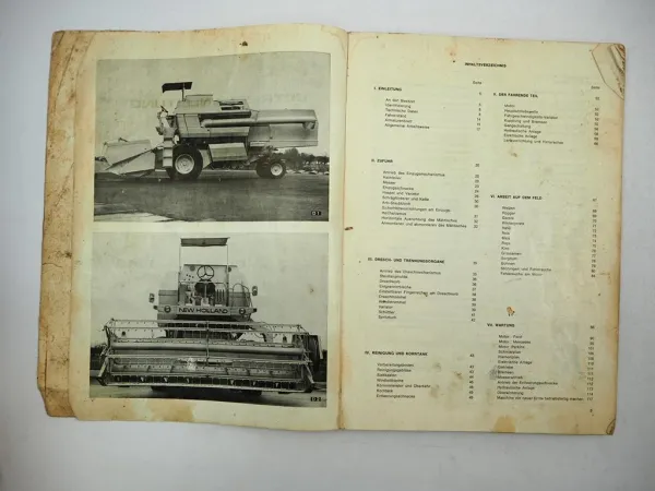 Clayson Sperry New Holland 1540 Mähdrescher Betriebsanleitung Ersatzteilliste