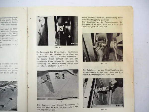 Clayson Sperry New Holland 1540 Mähdrescher Betriebsanleitung Ersatzteilliste