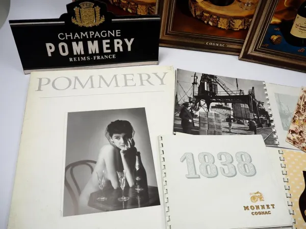 Cognac Monnet & Champagne Pommery Champagner Werbeartikel Cognac Monnet & Champagne Pommery Champagner Werbeartikel