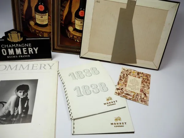 Cognac Monnet & Champagne Pommery Champagner Werbeartikel Cognac Monnet & Champagne Pommery Champagner Werbeartikel