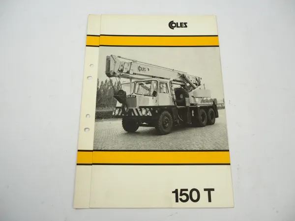 Coles 150 T Mobilkran Teleskopkran Hydraulikkran Prospekt 1971