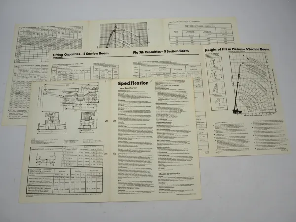 Coles 36 40 TSC Hydra Husky Teleskopkran Mobilkran 3x Prospekt Brochure 1975/81