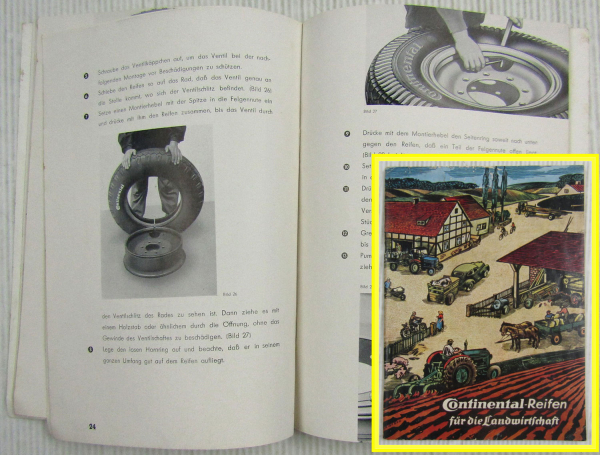 Continental Reifen für die Landwirtschaft Ratgeber Broschüre 1962