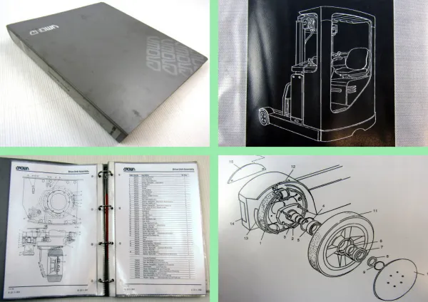 Crown ESR Series Schubmaststapler Reach truck Ersatzteilliste Parts Manual