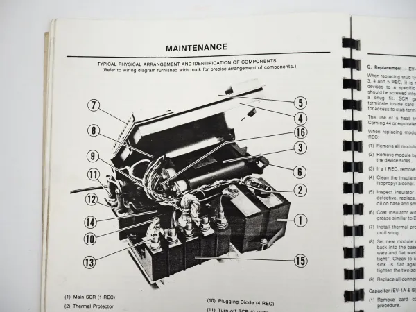 Crown SC Serie Gabelstapler Werkstatthandbuch Ersatzteilliste Wartung 1978