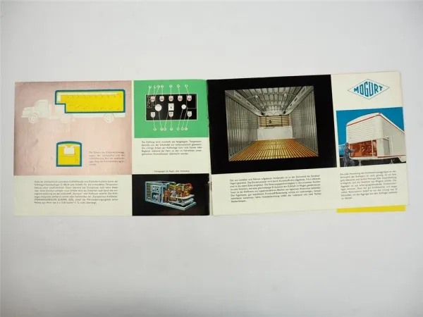 Csepel D450N Sattelschlepper Kühlwagen Prospekt 1961 Ungarn Mogürt