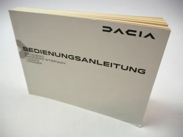 Dacia Sandero Stepway Logan Jogger Betriebsanleitung 5/2022 Bordbuch